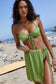 Glitter Underwire Tie Bikini And Sarong 3pc