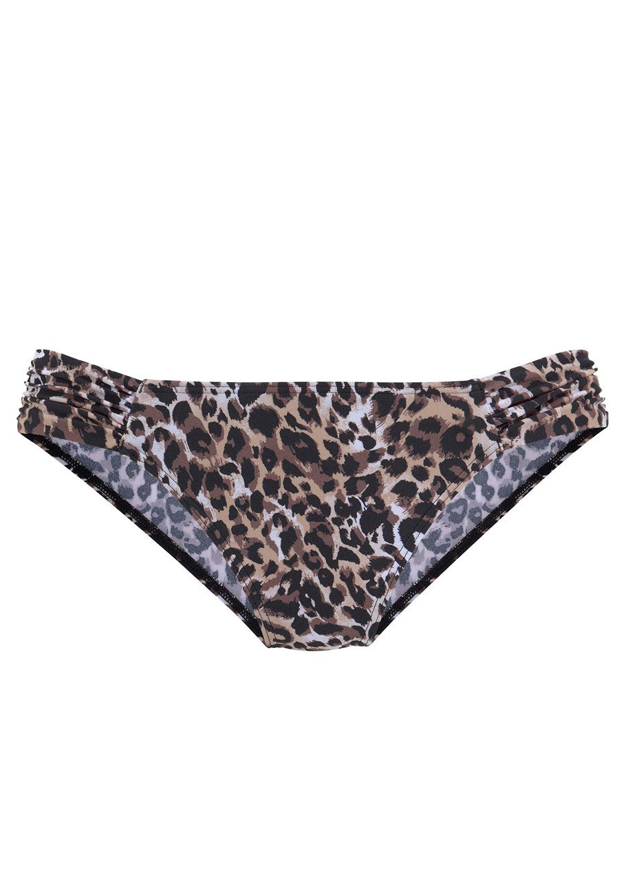 Leopard print bikini suit