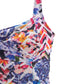 Floral mixed color underwear vest set